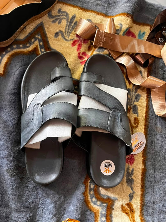 andales décontractées en cuir pour homme