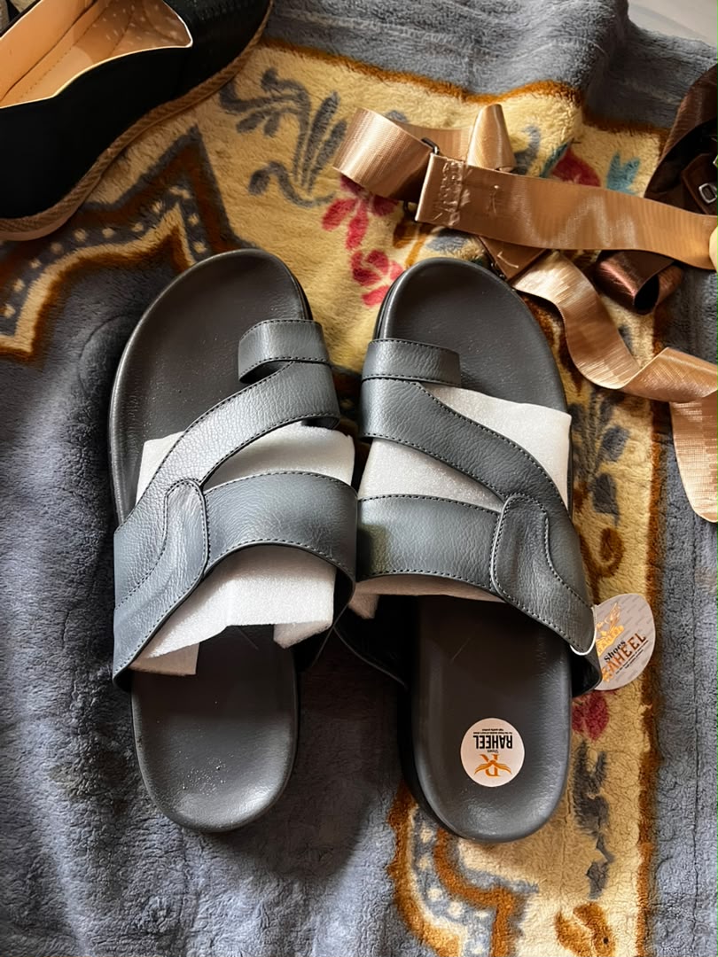 andales décontractées en cuir pour homme