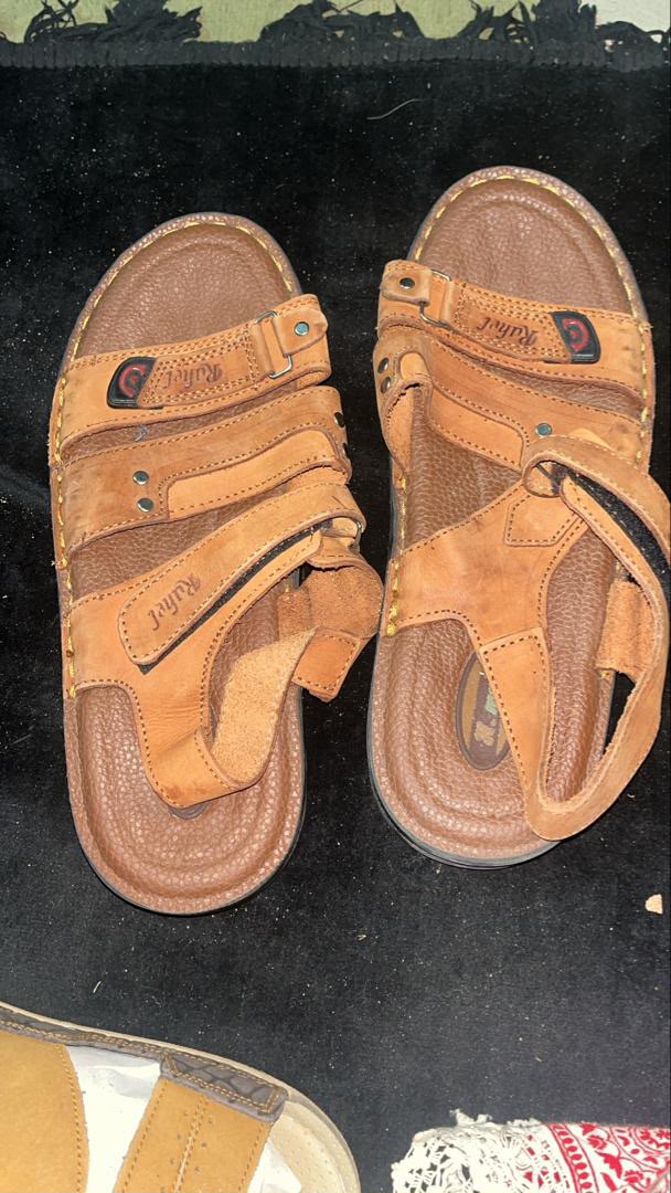 andales décontractées en cuir pour homme