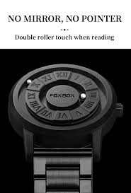 LIGE FB0047 Trend Concept New Personality Men's Watch Sport Creative Scrolling Pointer Magnetic Force Watch for Men Waterproof